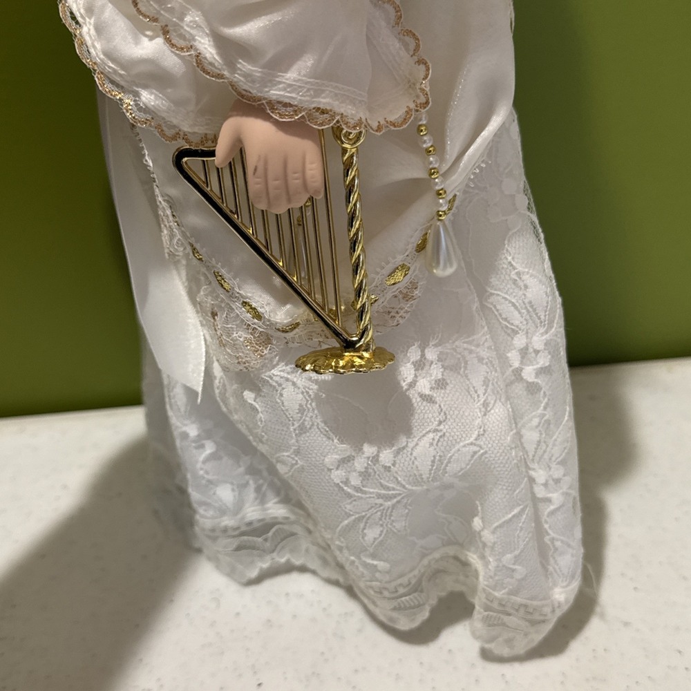 Heritage Signature Collection Savannah Doll Blonde Angel Bride Doll CoA Harp - Picture 7 of 16